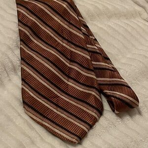 Striped Brown Tie